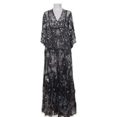 Maxi dress (Gray, White) from Agencies Turquoise Cotton