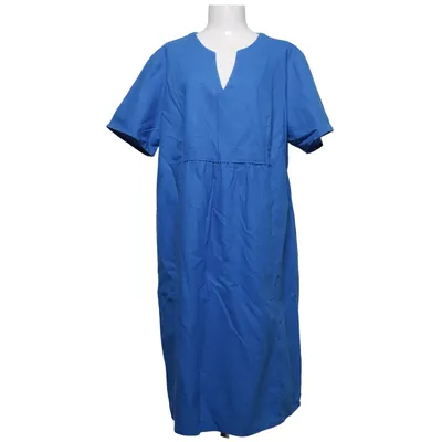 Jurk (Blauw) van Bonprix Katoen, Linnen