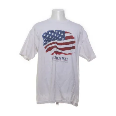 T-shirt (Vit, Flerfärgad) från Anvil Bomull