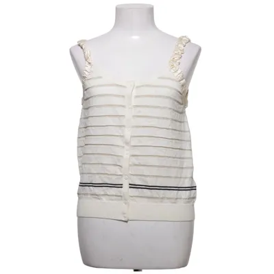 Top (White, Gold, Black) from Manoukian Cotton, Metallic fiber, Silk
