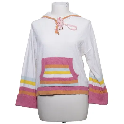 Hoodie (White, Pink, Yellow, Blue) from LoveShackFancy Cotton, Polyamide