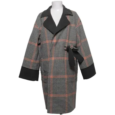 Manteau (Gris, Blanc, Orange) de Blanche Polyester, Laine