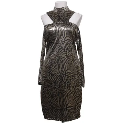 Dress (Black, Gold) from Fries Polyester