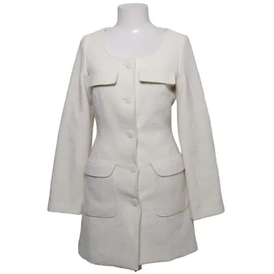 Jas (Wit) van H&M Polyester, Wol