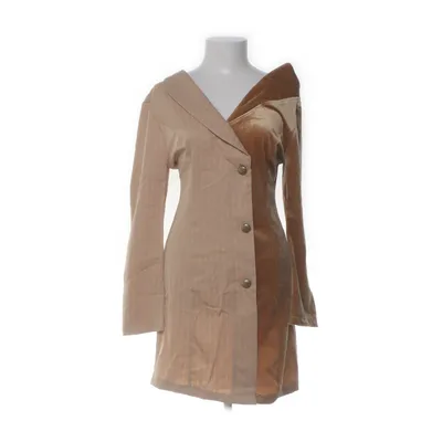 Jurk (Bruin) van Glamaker Elastaan, Polyester