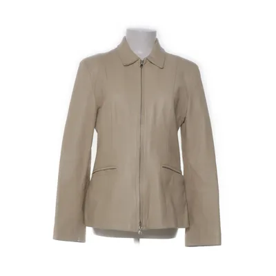 Læderjakke (Beige) Læder