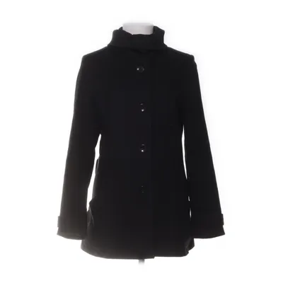 Frakke (Sort) fra BZR by Bruuns Bazaar Nylon, Uld