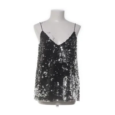 Top (Zwart, Zilver) van Samsøe & Samsøe Polyester, Viscose, Elastaan