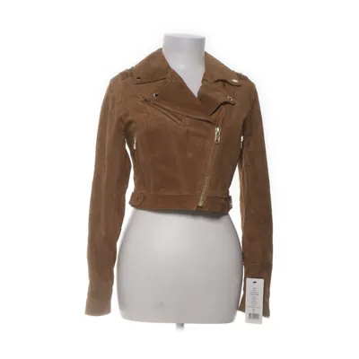 Biker jacket (Brown) from Rockandblue Polyester, Leather