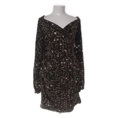 Cocktailkjole (Brun, Guld) fra Nelly Polyester, Elastan