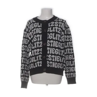 Cardigan (Black, White) from Stieglitz Acrylic, Mohair, Nylon, Polyester, Wool