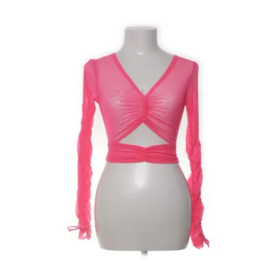 Crop top (Rosa) från Fashion Nova Elastan, Nylon