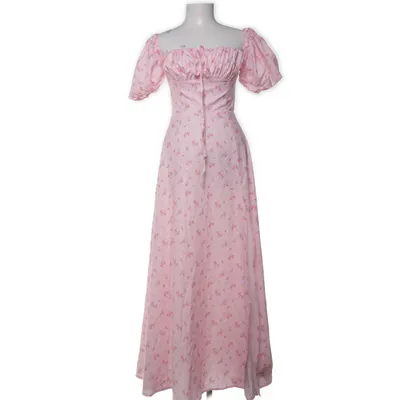 Långklänning (Rosa, Flerfärgad) från Marthea Polyester, Elastan