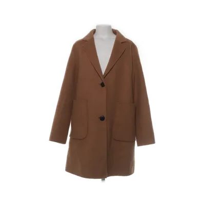 Coat (Brown) from Zara Polyester, Wool