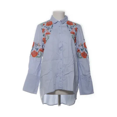 Skjorte (Blå, Flerfarvet) fra Zara Basic Bomuld, Polyester