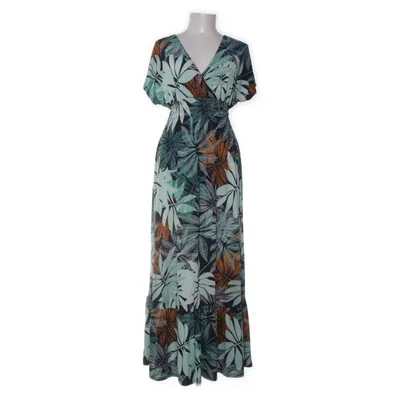 Maxi dress (Green, Multicolored) from Sweet & Girl Elastane, Viscose