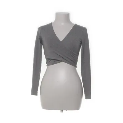 Crop top (Grijs) van Monki Elastaan, Polyester, Viscose