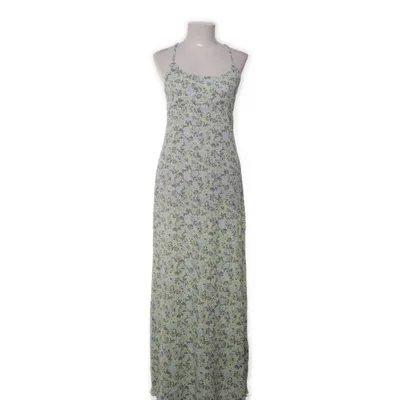 Maxi jurk (Meerkleurig, Groen, Geel) van Bubbleroom Elastaan, Gerecycled polyester