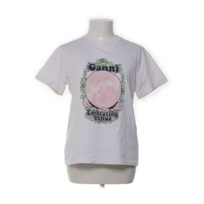 T-shirt (Vit, Flerfärgad) från Ganni Ekologisk bomull