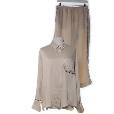 Pyjamasz (Beige, Flerfarvet) fra H&M Home Polyester