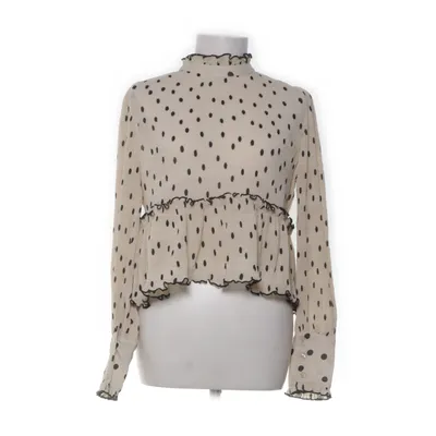 Bluse (Beige, Sort) fra Ganni Polyester
