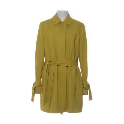Coat (Green, Yellow) from Black Elastane, Polyester, Viscose