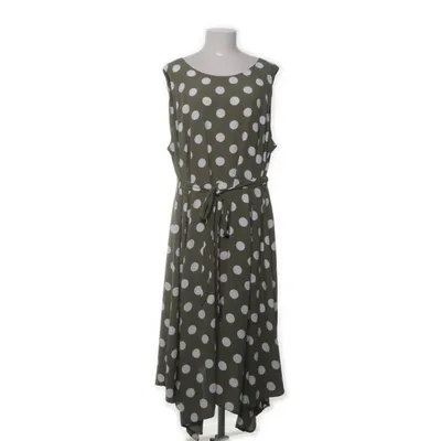 Klänning (Grön, Vit) från Evans Polyester