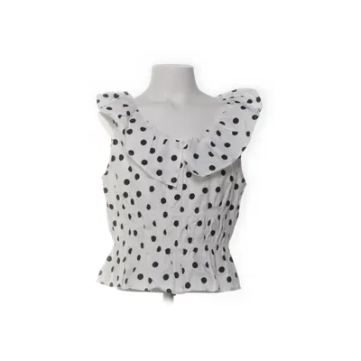 Top (White, Black) from Zara Cotton