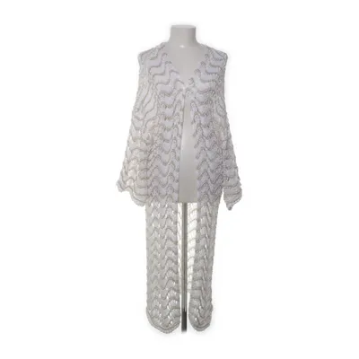 Kofta (Vit, Guldfärgad) från Gemini Akryl, Polyester, Viskos