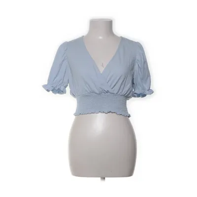 Crop top (Blå) fra Monki Bomuld, Elastan