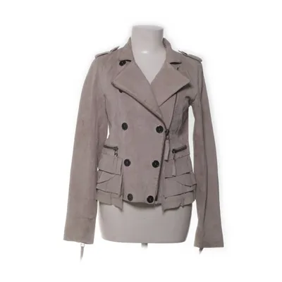 Bikerjakke (Beige) fra Essentiel Antwerp Acetat, Bomuld, Ruskind, Nylon, Polyester