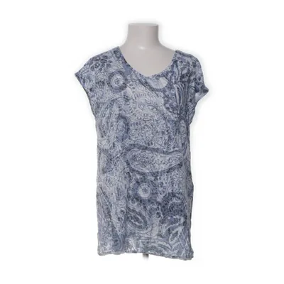 Top (Blue, White) from Rosebud Cotton, Polyester