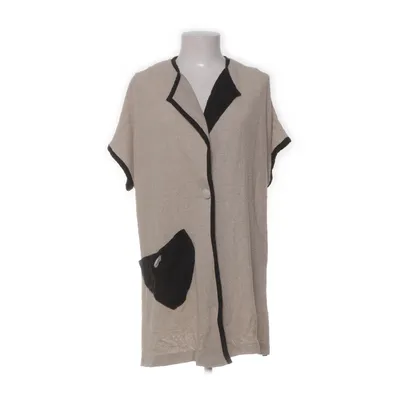 Cardigan (Beige, Noir) de Mira Collection Coton, Lin, Polyamide