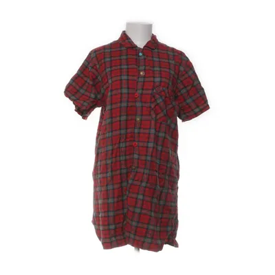 Shirt dress (Red, Multicolored) Cotton