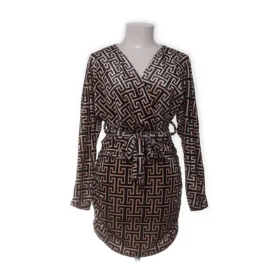 Omlottklänning (Svart, Beige) från New Collection Elastan, Polyester