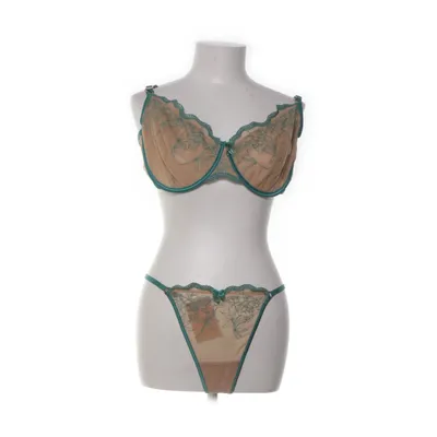 Underwear set (Green, Brown) from Lounge Elastane, Metallic fiber, Polyester