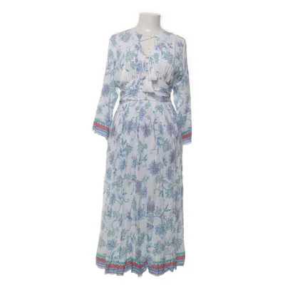 Jurk (Wit, Blauw) van By Malina Collection Viscose, Katoen