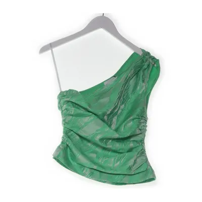 Top (Green, White) from Ganni Polyester