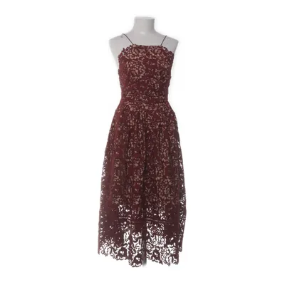 Evening gown (Red, Beige) from Warehouse Elastane, Polyester