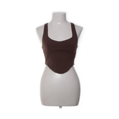 Crop top (Brun) från Nelly Bomull, Elastan