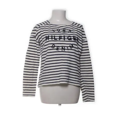 Långärmad t-shirt (Vit, Blå) från Hilfiger Denim Bomull