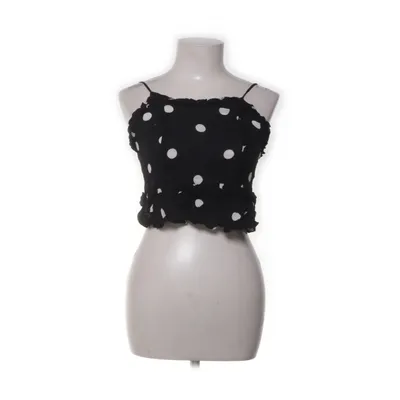 Crop top (Noir, Blanc) de H&M Trend Viscose