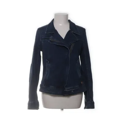 Bikerjacka (Blå) från Raw Bomull, Elastan, Polyuretan