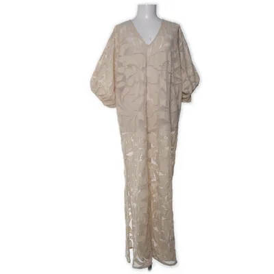 Maxi jurk (Beige) van By Malene Birger