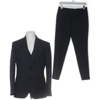 Suit (Blue) from Simon Carter Polyester, Wool