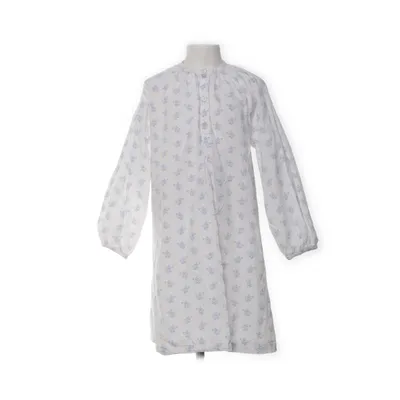 Nachthemd (Wit, Blauw) van Studio Feder