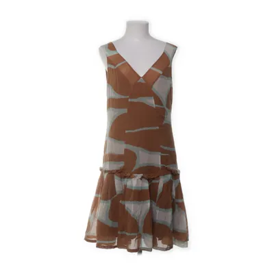 Robe (Marron, Multicolore) de Diane von Furstenberg Soie, Coton