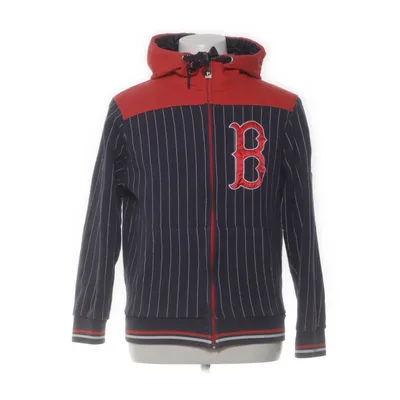 Huvtröja (Blå, Röd) från Majestic Athletic Bomull, Polyester
