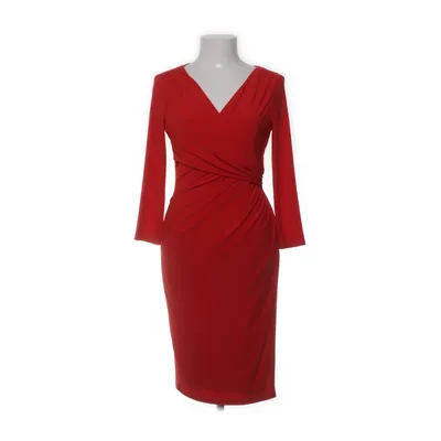 Kjole (Rød) fra Lauren Ralph Lauren Elastan, Polyester