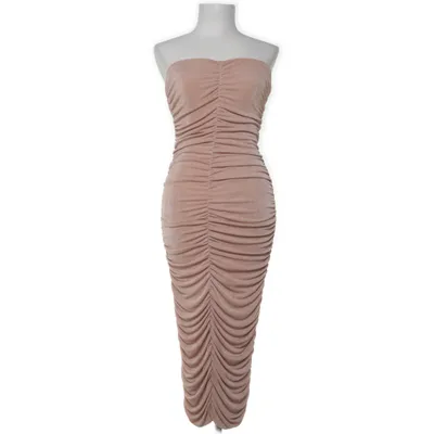 Jurk (Beige) van Fashion Nova Polyester, Elastaan